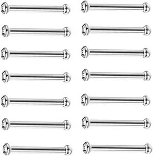 Fashion Nose Rings for Women Unique, Steel Nipple Rings Simple Piercing Jewelry Belly 10Pcs Men
