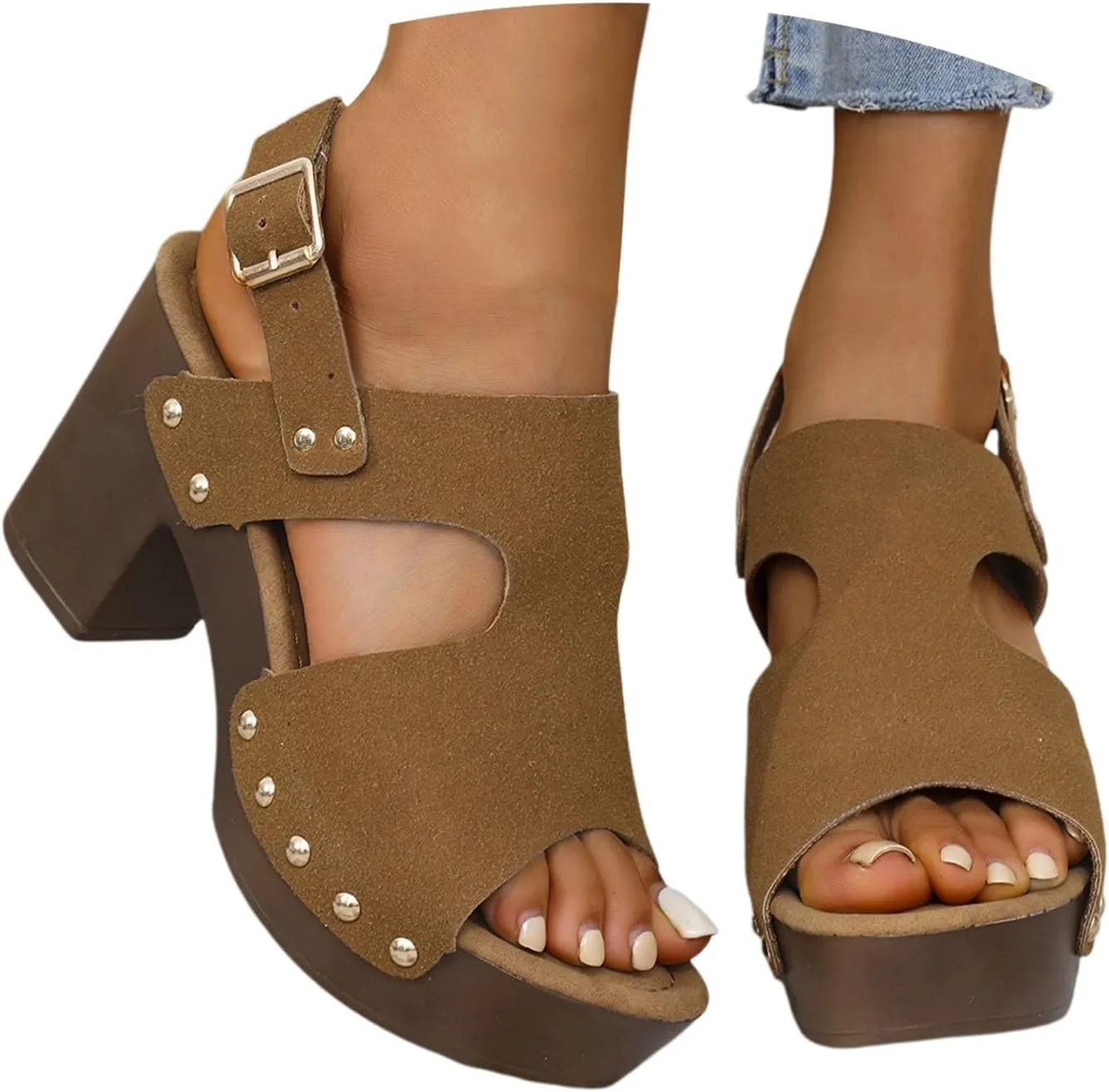 Fashion Sandals For Women Walking Water Shoes With Arch Support Beach Gladiator Sandals Chunky Wedges Slides