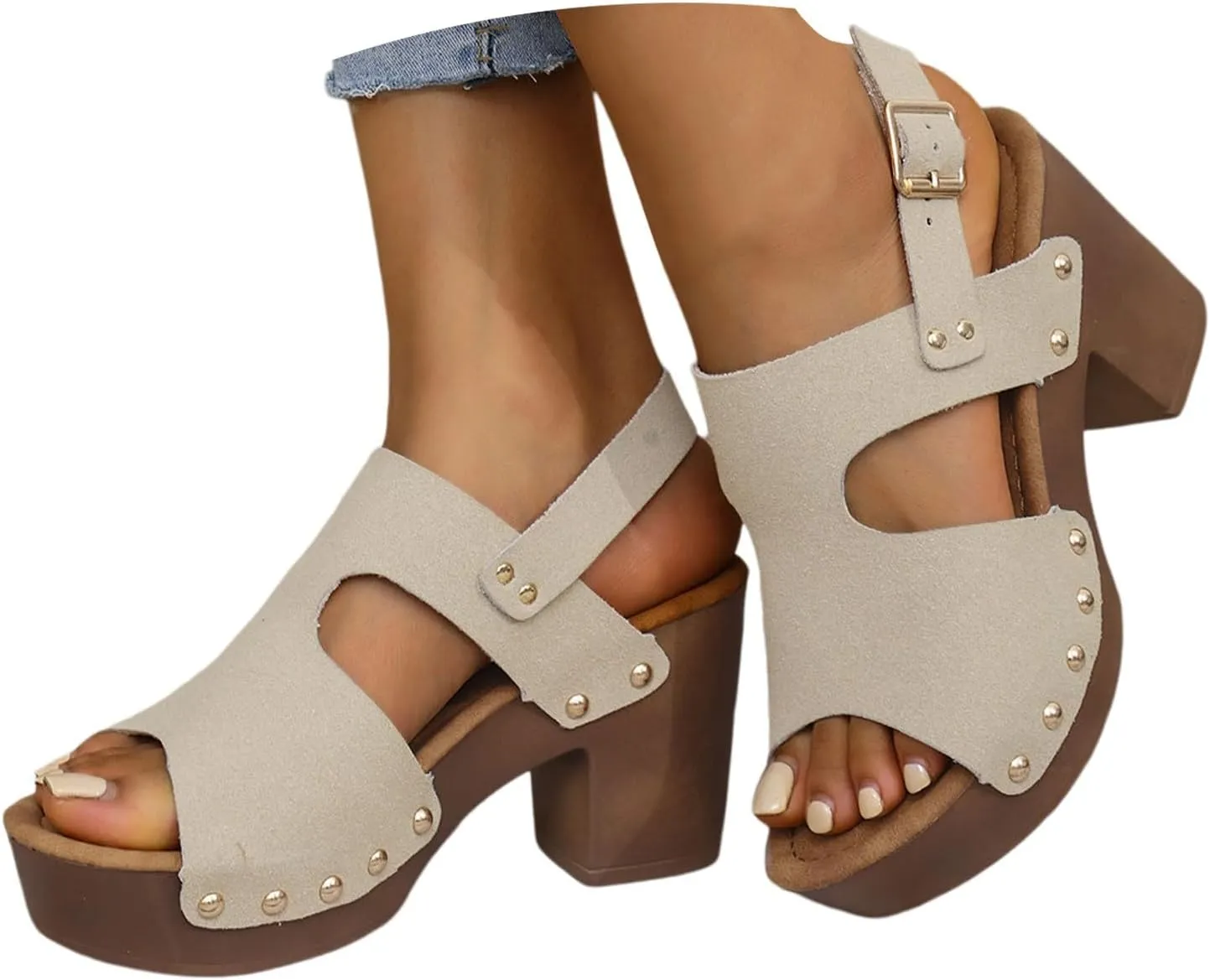 Fashion Sandals For Women Walking Water Shoes With Arch Support Beach Gladiator Sandals Chunky Wedges Slides