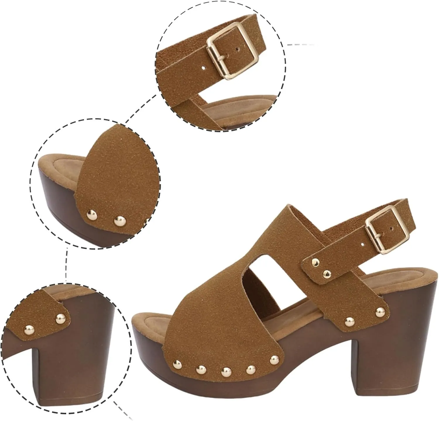 Fashion Sandals For Women Walking Water Shoes With Arch Support Beach Gladiator Sandals Chunky Wedges Slides