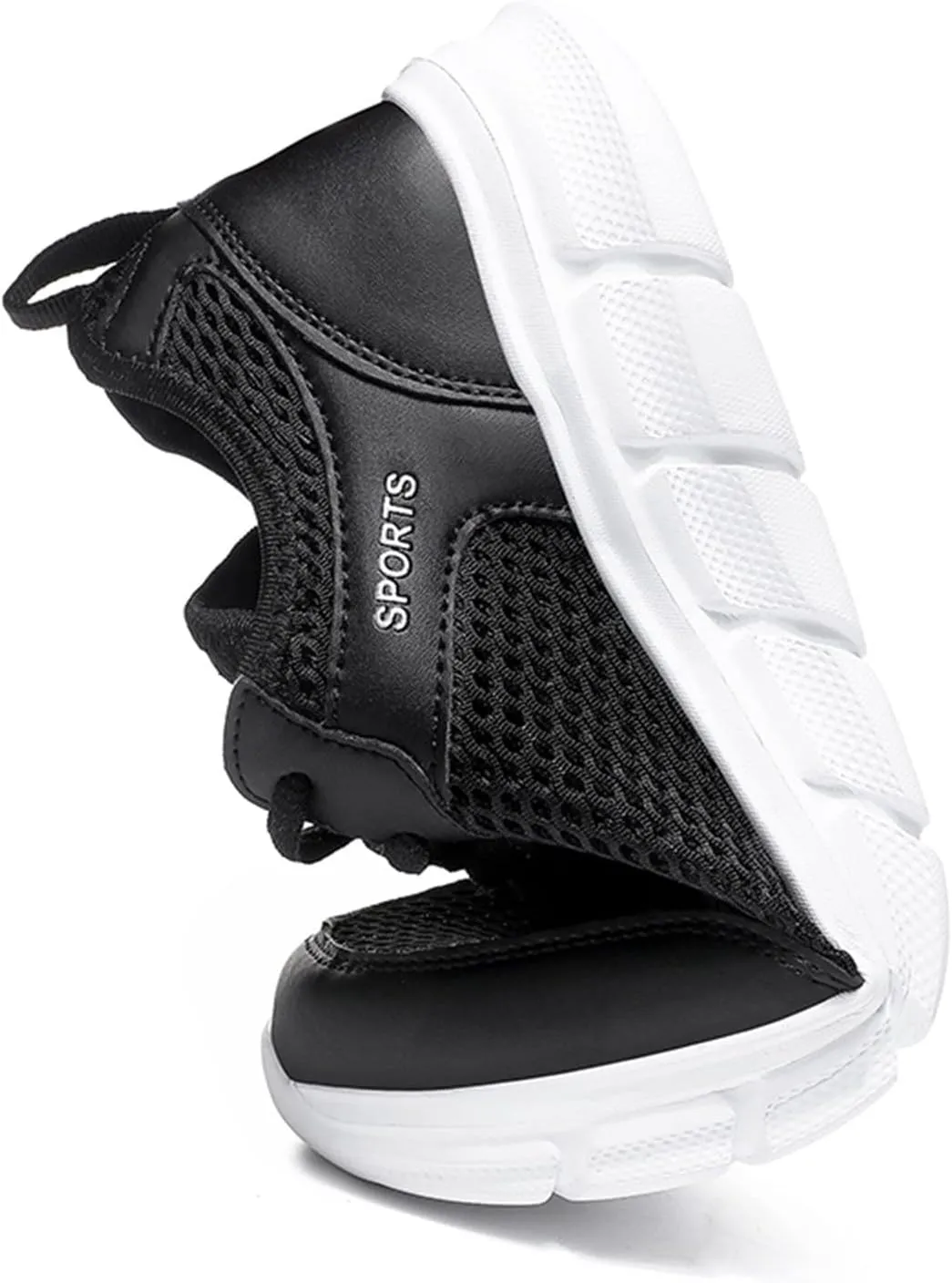 Fashion Summer Men Breathable Mesh Flat Elastic Casual Shoes Mens Sneaker