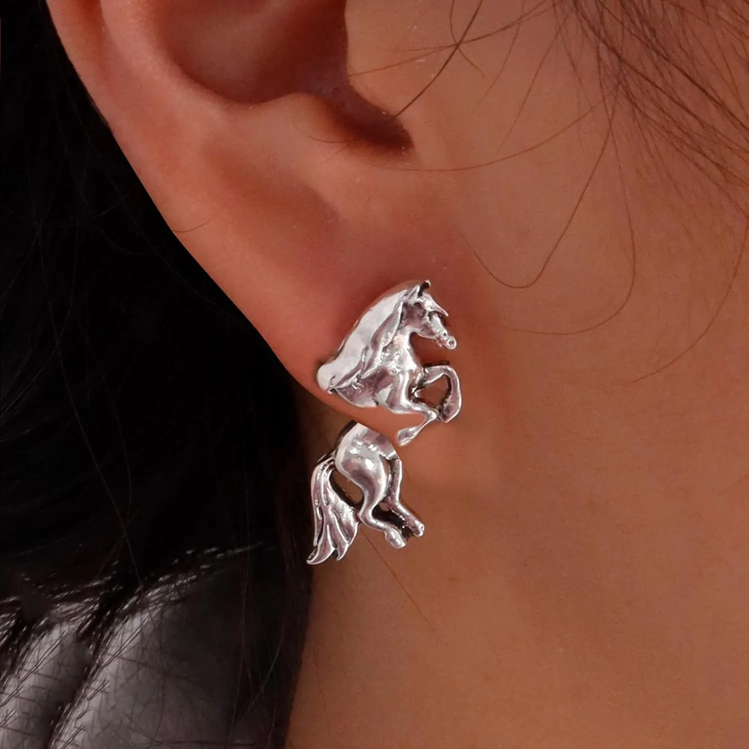 Frog Earrings for Women Mothers Day Gifts Vintage Frogs Shaped Stud Earrings Funny Cute 3D Animal Earrings Jewelry Gifts