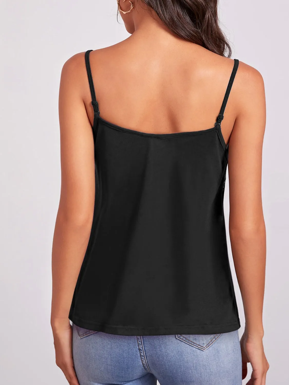 Geometric Print V-Neck Cami