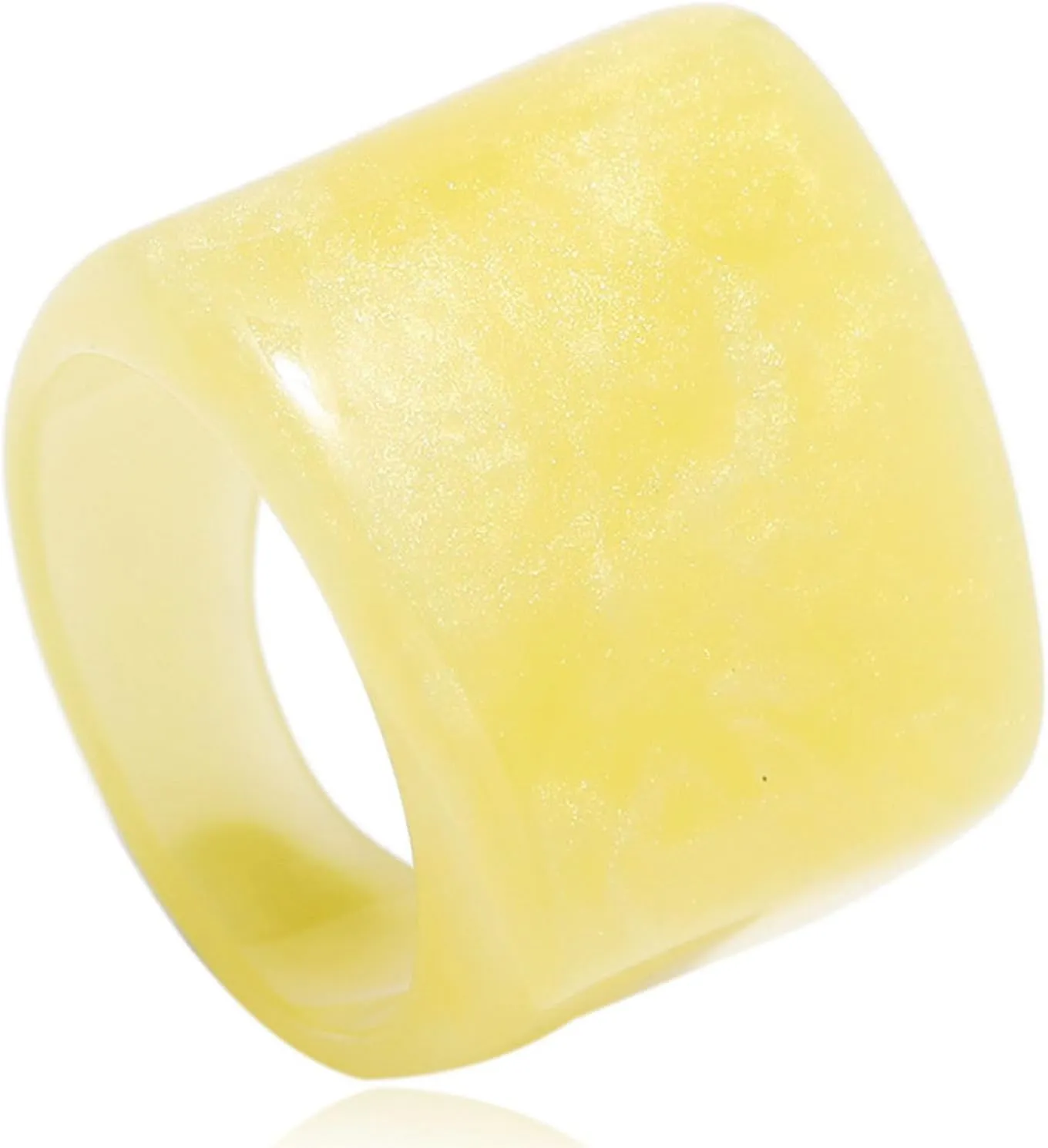 GIGB PBDK Multicolor Resin Chunky Rings,Exaggerated Knuckle Finger Rings Transparent Acrylic Rings Charm Geometric Jewelry Gifts for Women