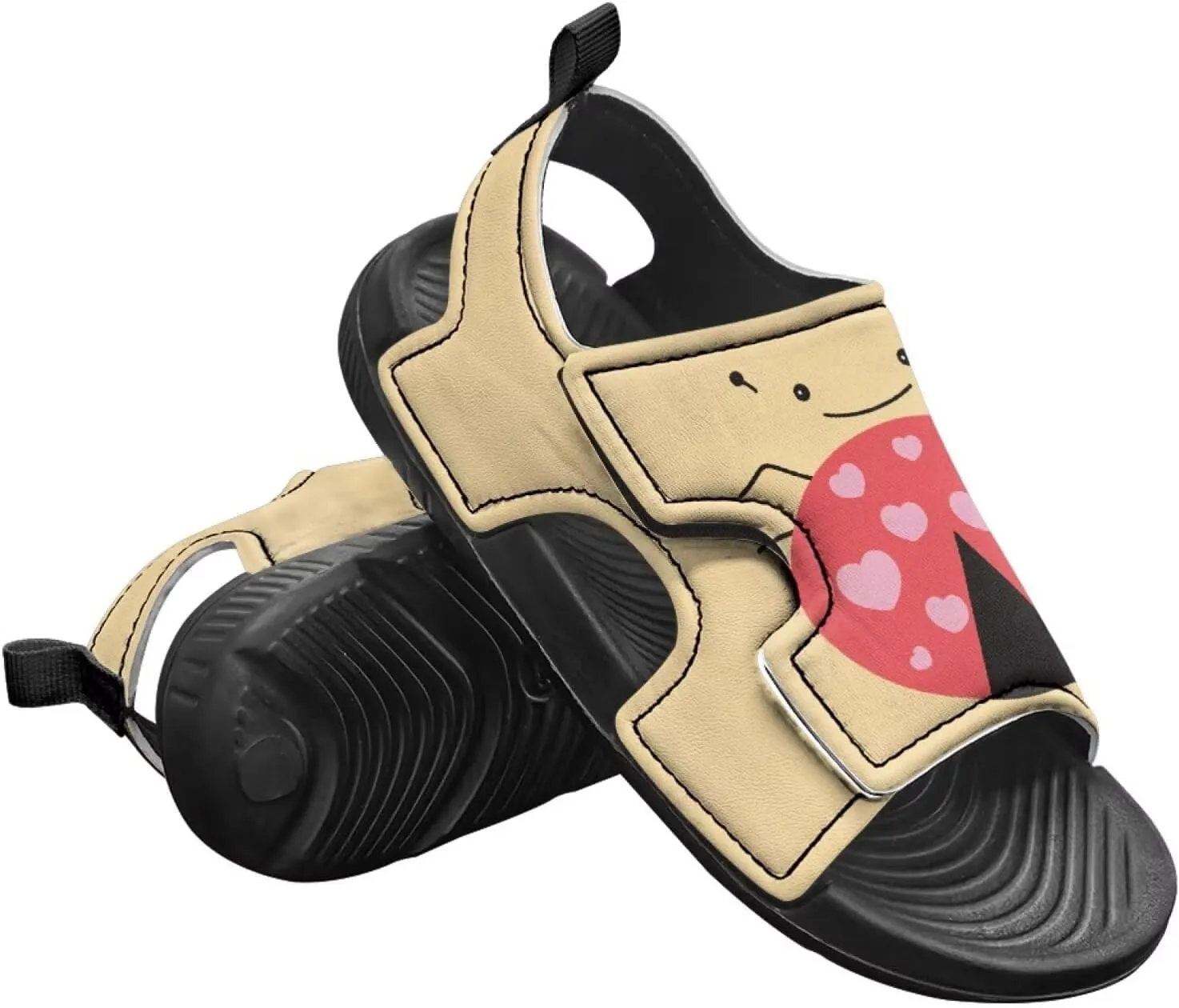 Girls Ladybug Sandals Kids Toddler Summer Hiking Water Shoes Open Toe Athletic Outdoor Sport Sandals