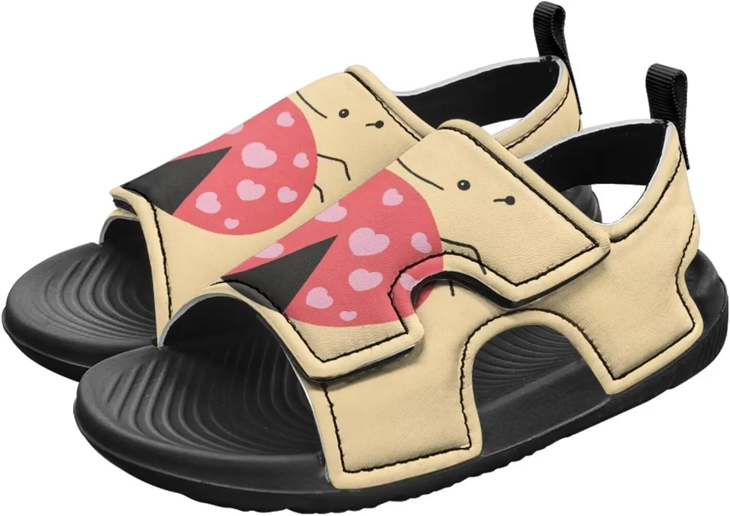 Girls Ladybug Sandals Kids Toddler Summer Hiking Water Shoes Open Toe Athletic Outdoor Sport Sandals