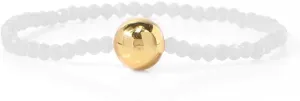 Gold Statement Beaded Strand Couples Bracelets for Women,Stackable Charm White String Boho Beads Friendship Fashion Jewelry Gift for Her Valentines Day.