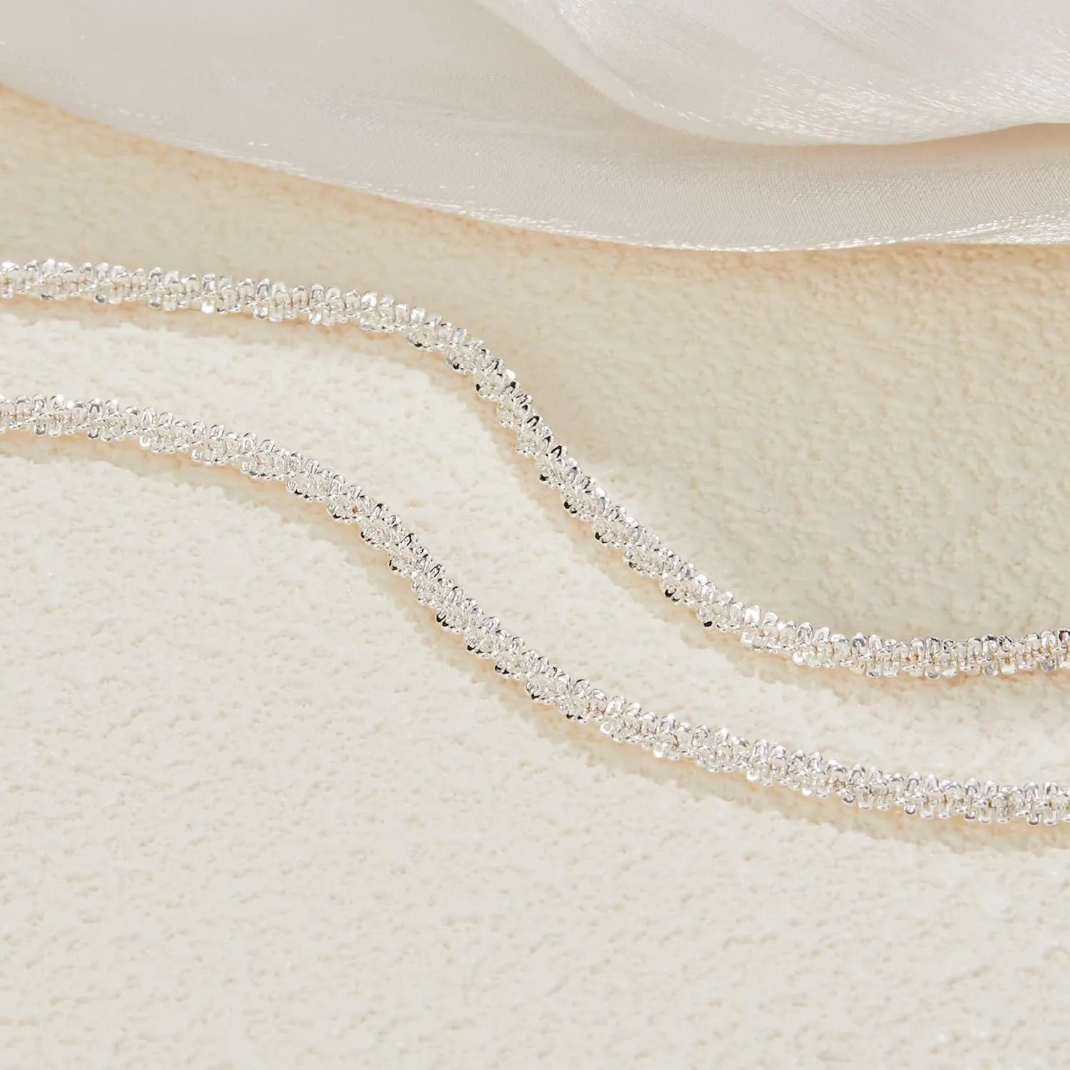 Gold/Silver Necklace for Women,Layered Gold Plated Chain Necklace Set Non Tarnish,Gold Layering Stacked Simple Everyday Waterproof Necklaces Jewelry