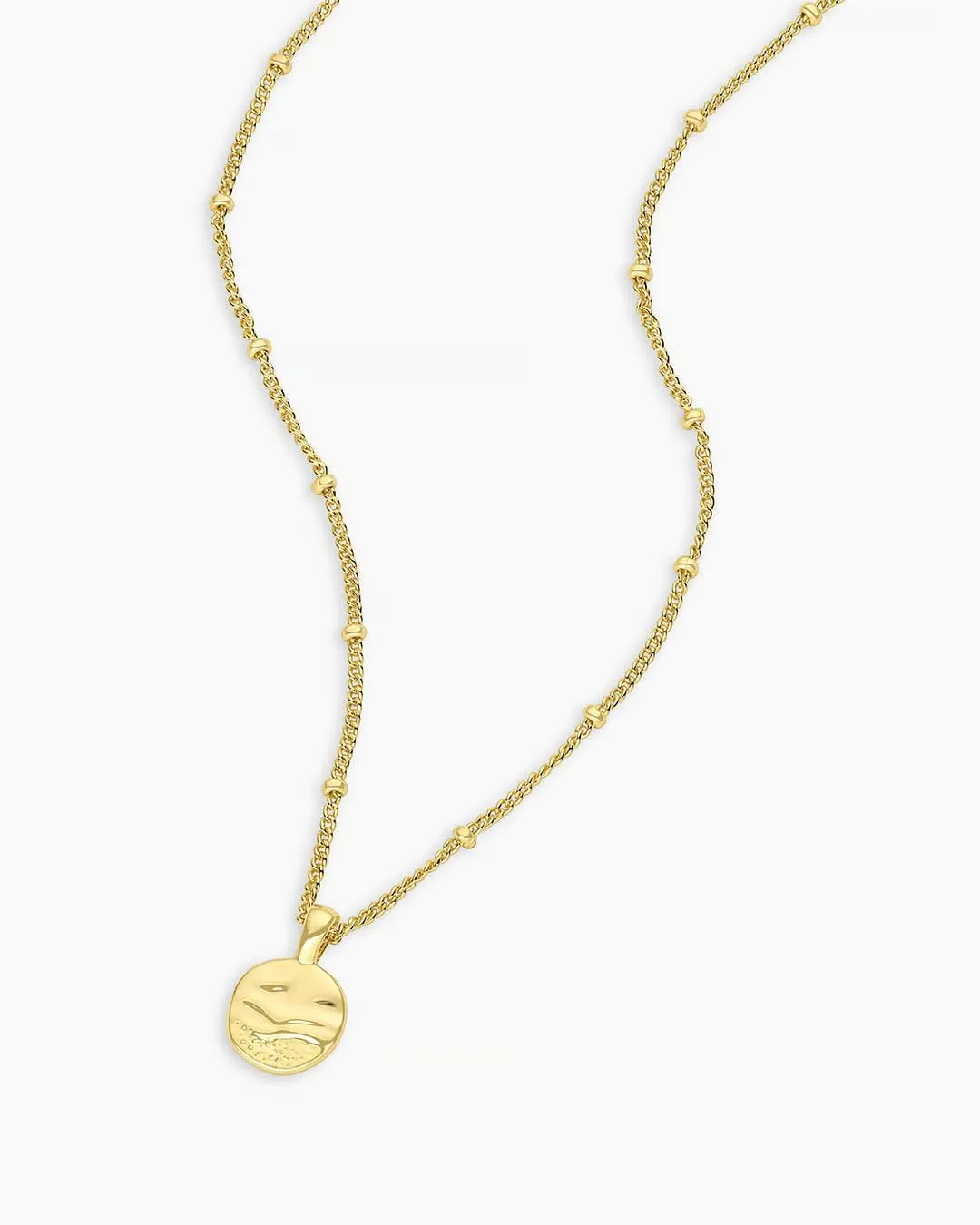 gorjana - Shorebreak Necklace 16 inch - 18k Gold Plated Brass - Ocean-Inspired Design- Versatile Layering Piece - Perfect for Daily style