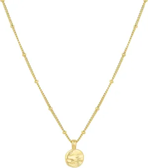gorjana - Shorebreak Necklace 16 inch - 18k Gold Plated Brass - Ocean-Inspired Design- Versatile Layering Piece - Perfect for Daily style