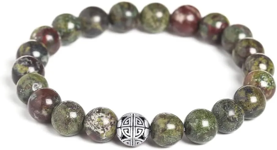 Handcrafted Gemstone Healing Energy Bracelets 925 Sterling Silver Double Happiness Pendant Natural Wellness for Women 8mm Beads