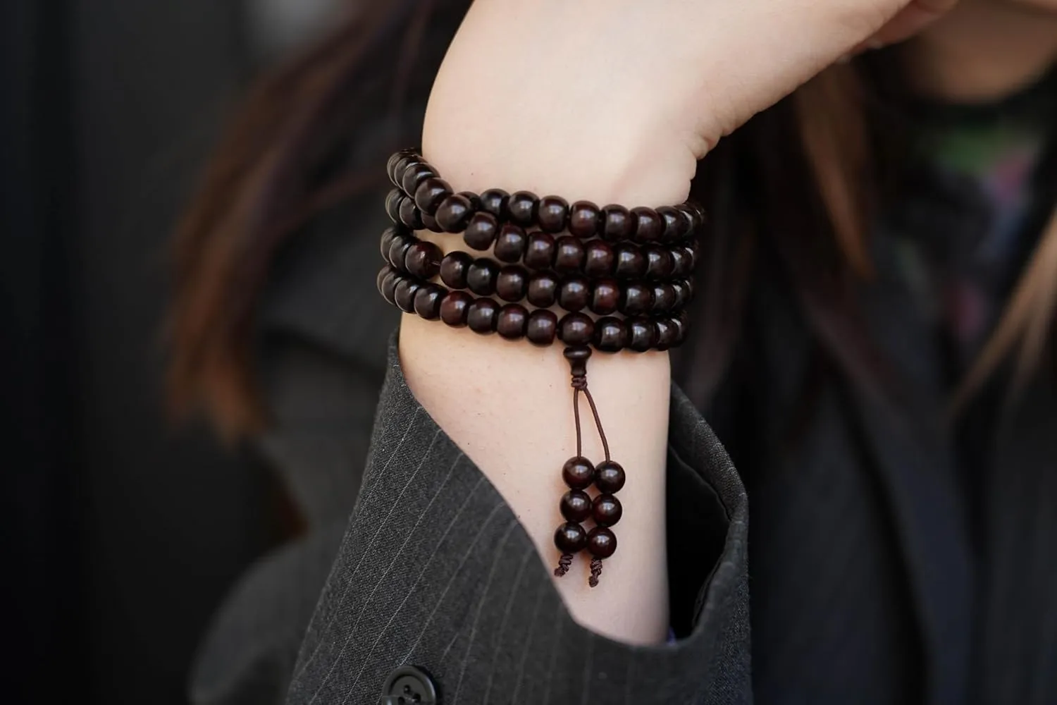 Handmade Bracelets for Men & Women, Wooden Mens Beaded Bracelets Couples Bracelets Birthday Gift for Men Women Comfortable for Daily Wear