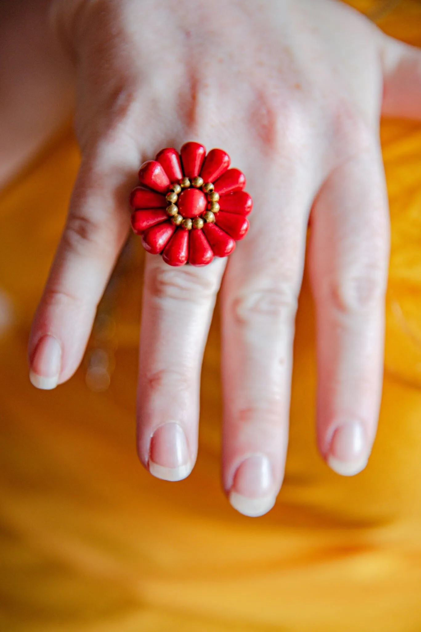 Handmade Macrame ring - didi
