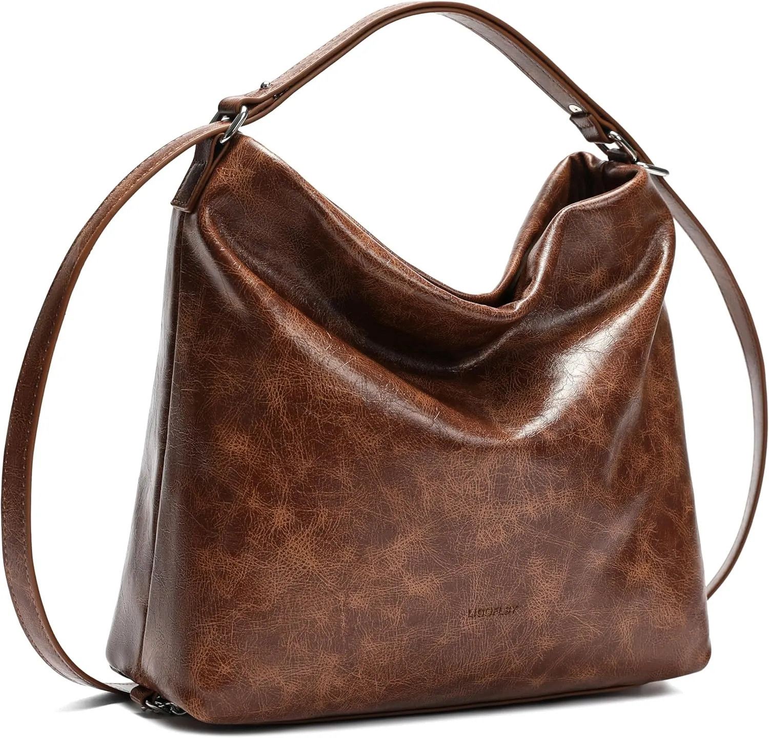 Hobo Bag for Women Vegan Leather Backpack Designer Top Handle Tote Satchel Large Soft Shoulder Purses Handbags