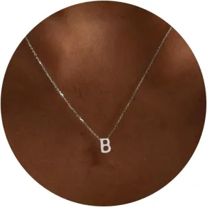 Initial Necklaces for Women,Dainty Silver Letter Necklace Name Personalized Monogram Pendant Necklace Simple Cute Initial Necklace Choker Necklace for Women Trendy Silver Jewelry Gifts