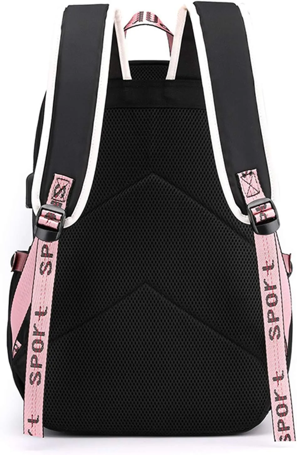 ISaikoy Anime Chiikawa Backpack Hachiware Bookbag Daypack Laptop School Bag with USB Charging Port 12