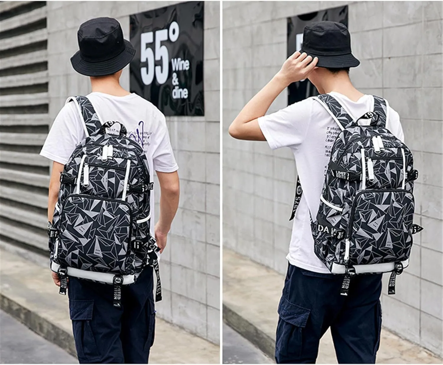 ISaikoy Game Plants vs. Zombies Backpack Shoulder Bag Bookbag School Bag Daypack Satchel Laptop Bag Color Grey10