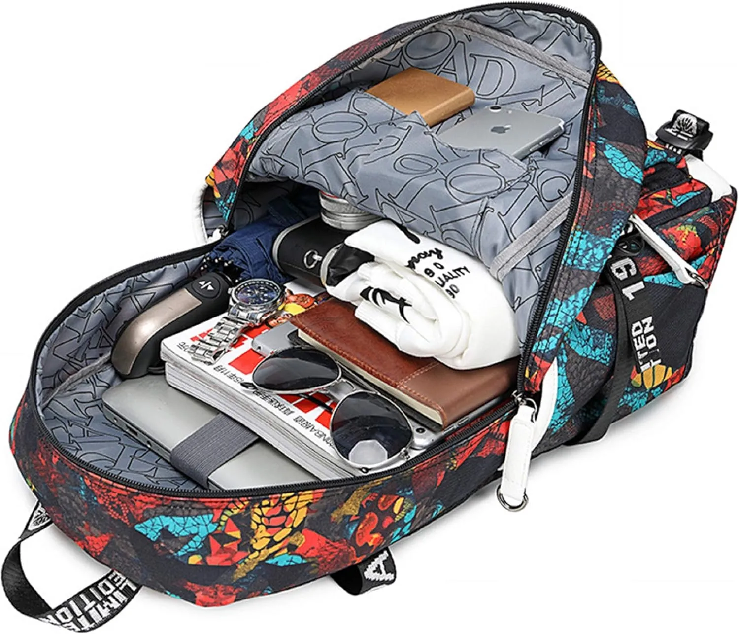 ISaikoy Game Plants vs. Zombies Backpack Shoulder Bag Bookbag School Bag Daypack Satchel Laptop Bag Color Red24