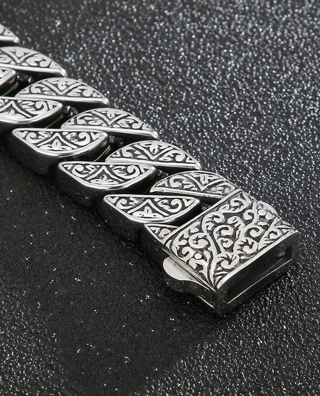 Italian Real Men Heavy S925 Sterling Silver Bracelets, Unique Luxury Vintage Style Men's Silver Bracelet, Chunk Chain Bracelets Nice Gift for My Man, Son, Boyfriend, Dad