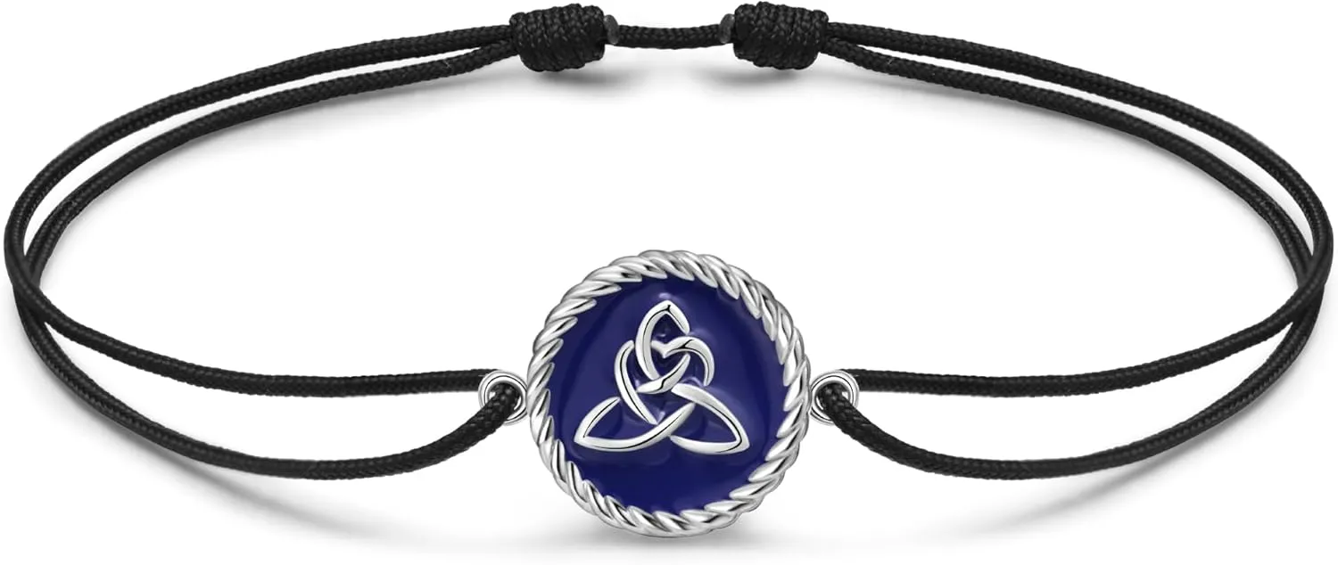 JENDEAR SHINE 925 Sterling Silver Anklet for Women, Adjustable Handmade Rope Chain, Starfish Horseshoe Infinity Trident Celtic Knot Summer Beach Jewelry Anklet