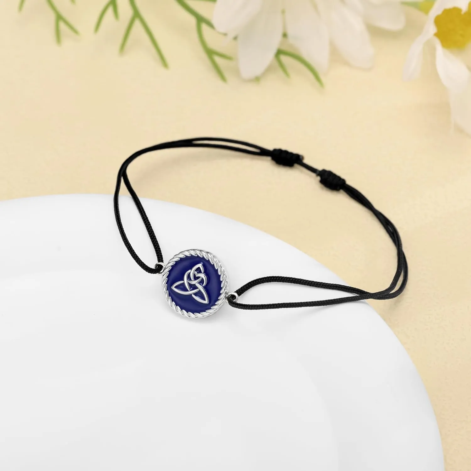 JENDEAR SHINE 925 Sterling Silver Anklet for Women, Adjustable Handmade Rope Chain, Starfish Horseshoe Infinity Trident Celtic Knot Summer Beach Jewelry Anklet