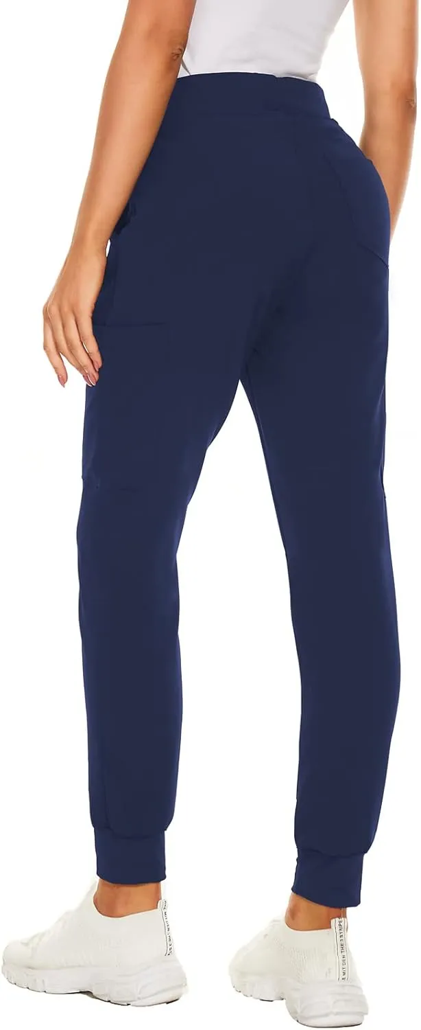 Jogger Scrub Pants for Women, Slim Fit & Anti-Wrinkle Jogger Scrubs