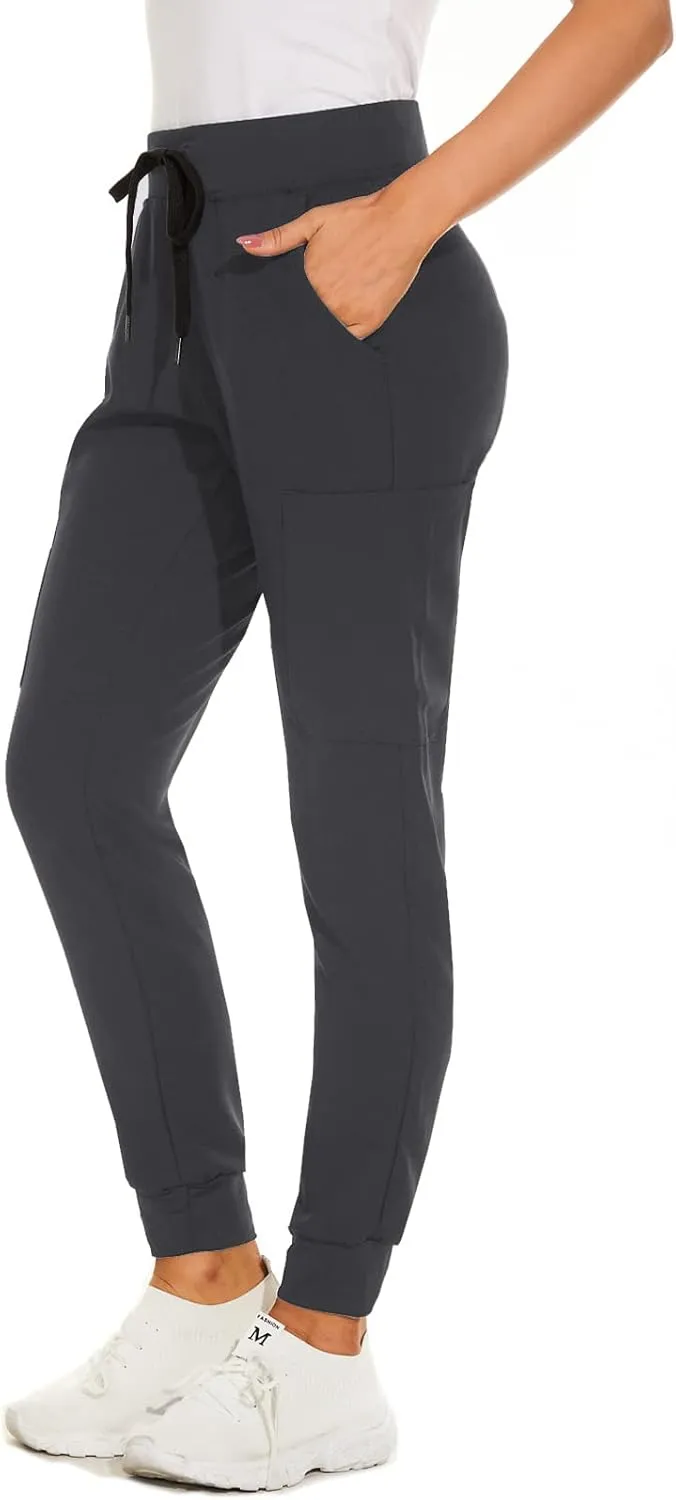 Jogger Scrub Pants for Women, Slim Fit & Anti-Wrinkle Jogger Scrubs