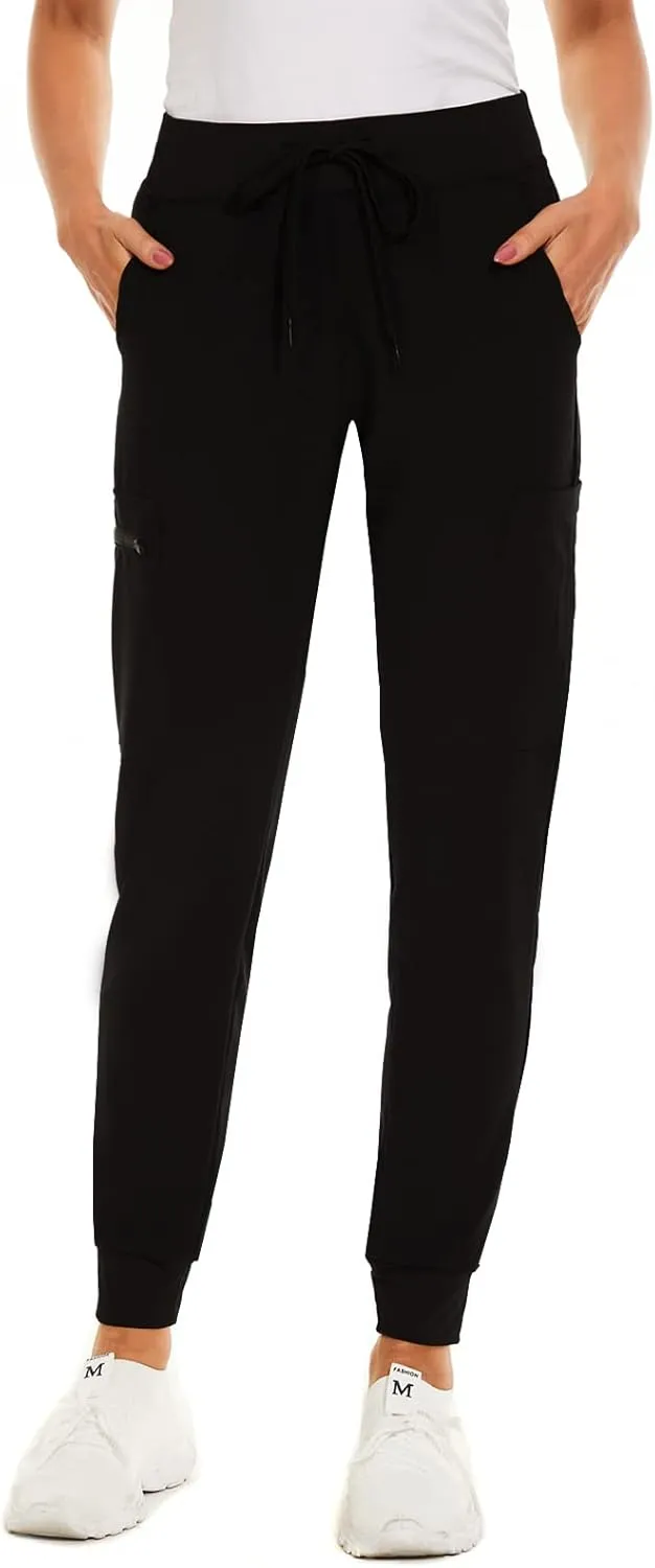 Jogger Scrub Pants for Women, Slim Fit & Anti-Wrinkle Jogger Scrubs