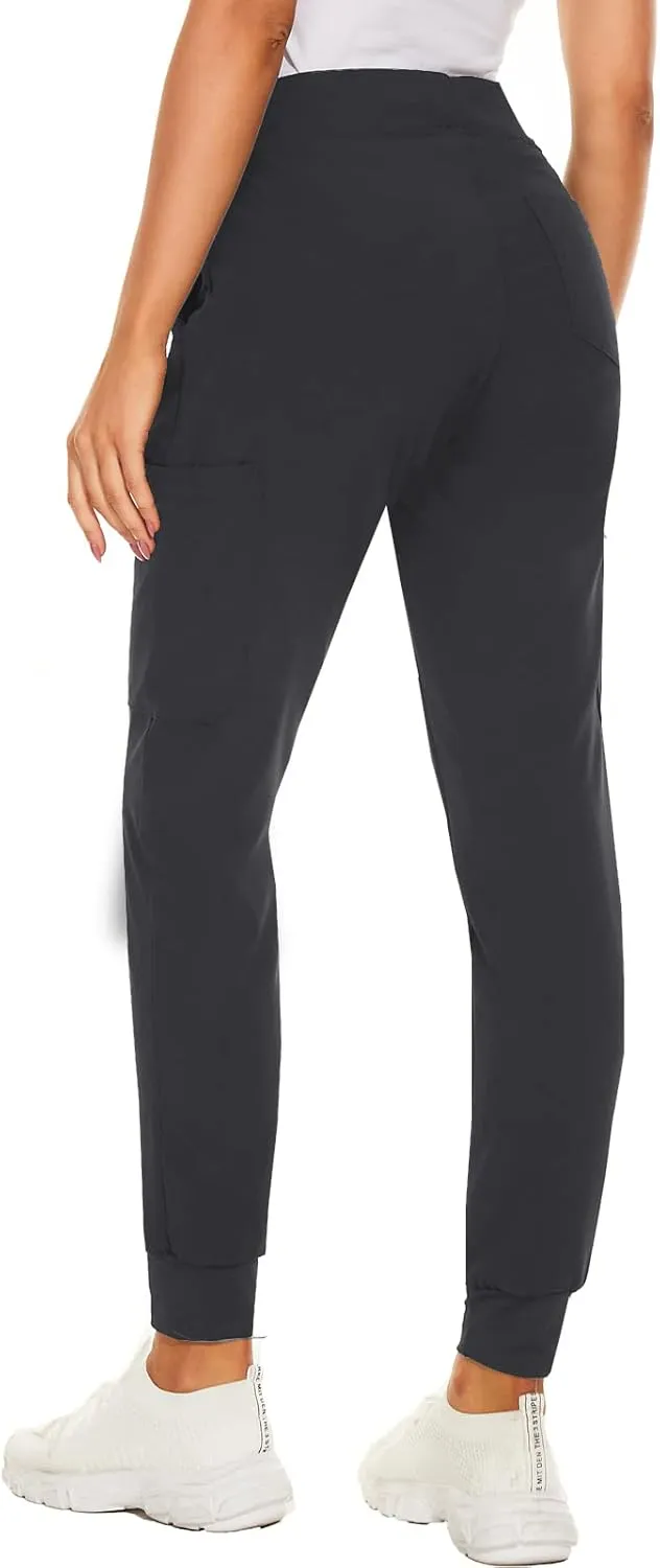 Jogger Scrub Pants for Women, Slim Fit & Anti-Wrinkle Jogger Scrubs