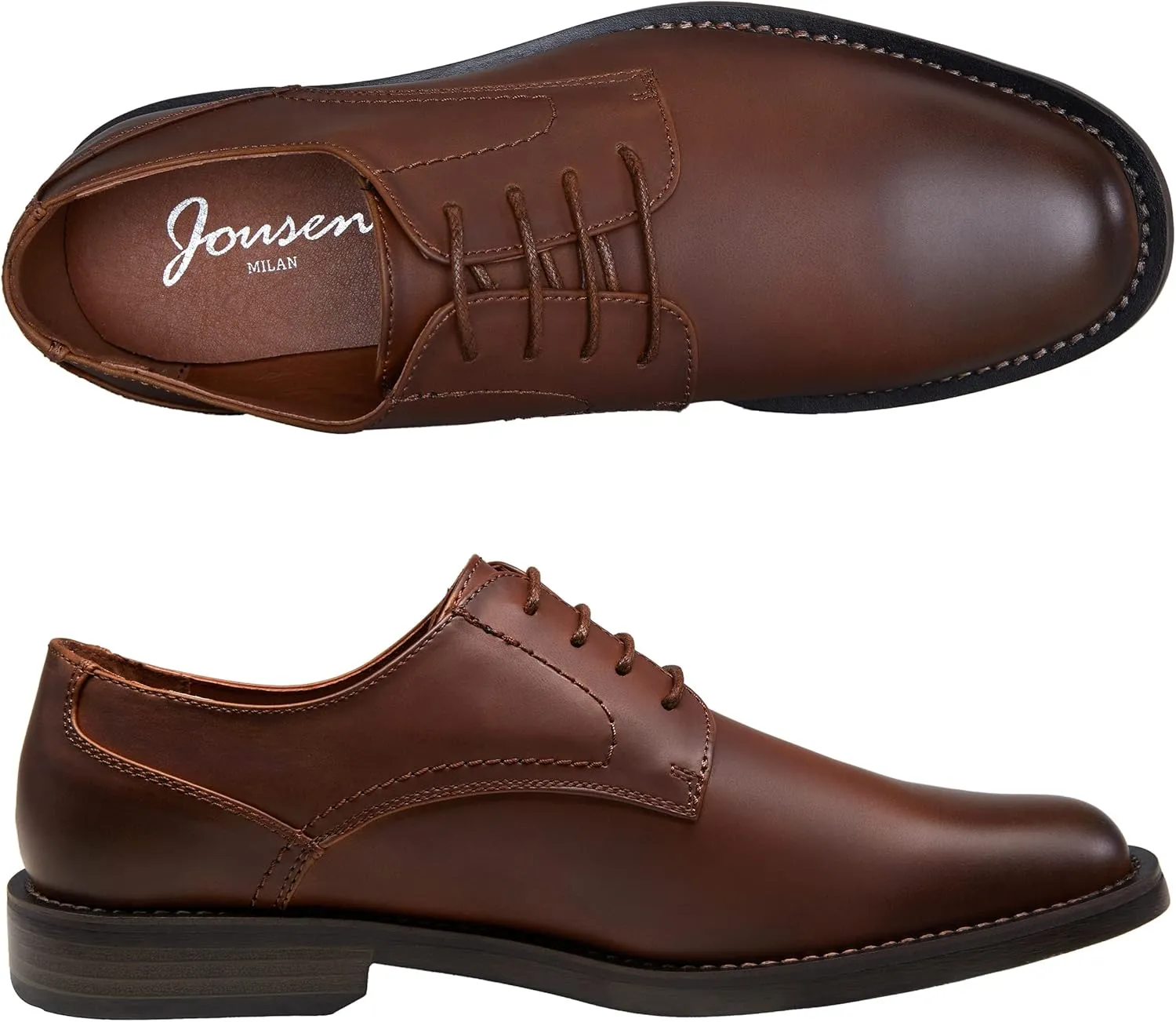 Jousen Men's Dress Shoes Retro Casual Dress Shoes for Men