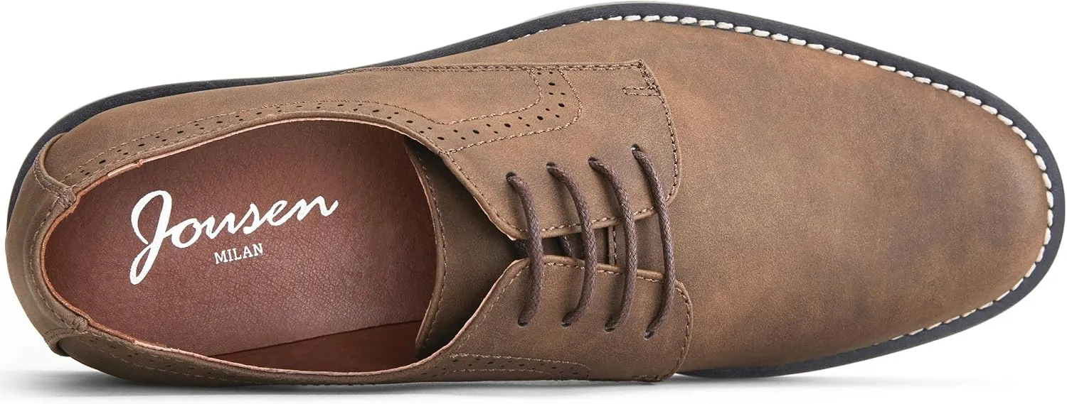 Jousen Men's Dress Shoes Retro Casual Dress Shoes for Men