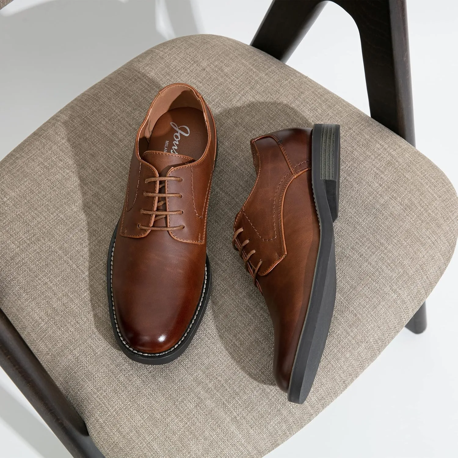 Jousen Men's Dress Shoes Retro Casual Dress Shoes for Men