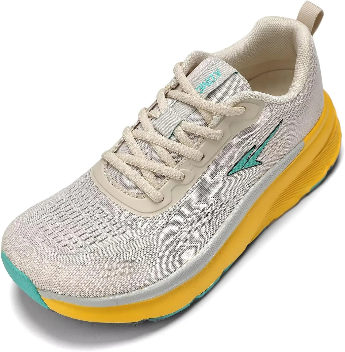 KDN Men's Wide Toe Box Shoes Cushioned Road Running Shoes Non Slip Mens Walking Sneakers for Wide Feet Comfortable Athletic Gym Workout Shoes Wide Width