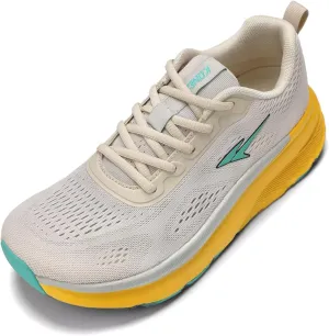 KDN Men's Wide Toe Box Shoes Cushioned Road Running Shoes Non Slip Mens Walking Sneakers for Wide Feet Comfortable Athletic Gym Workout Shoes Wide Width