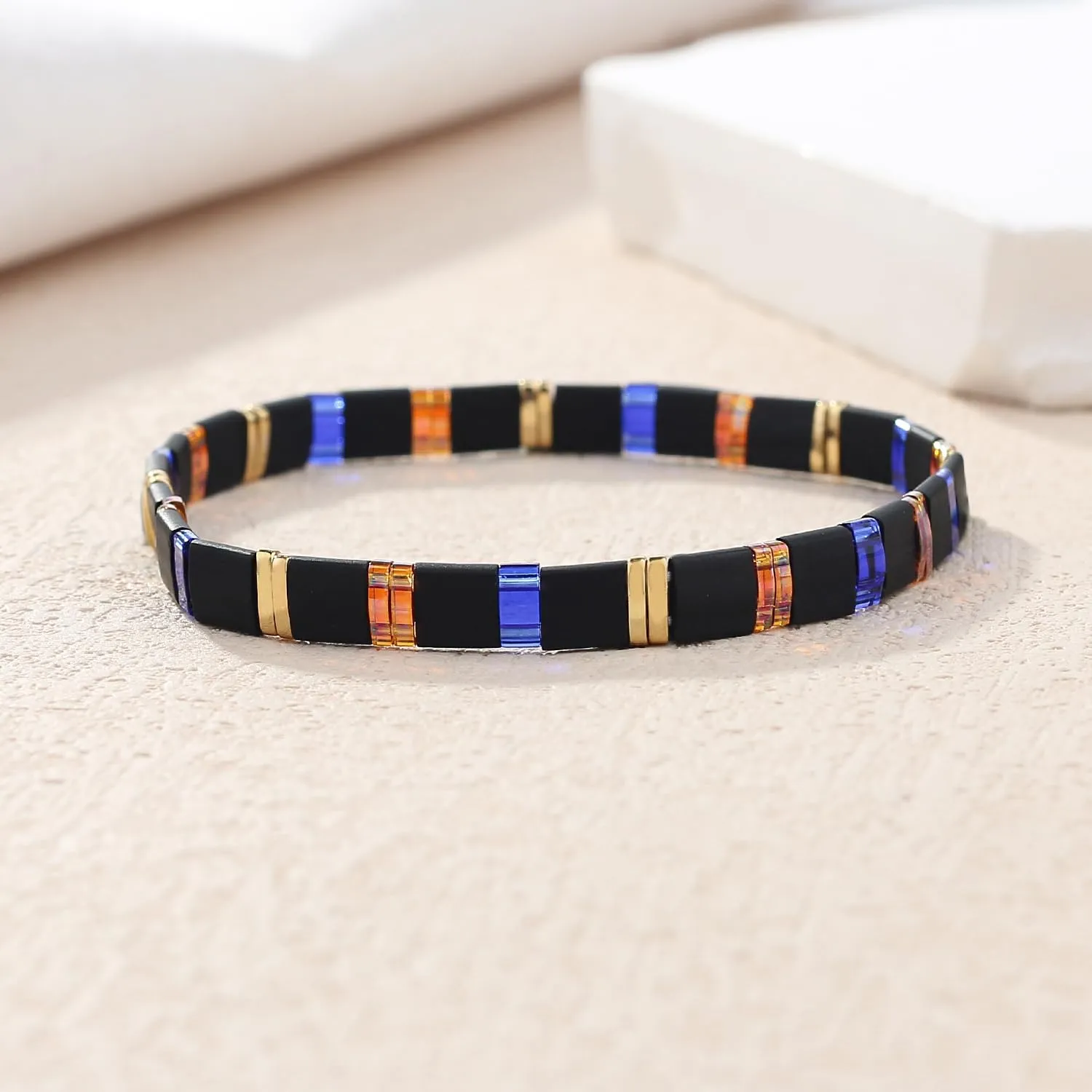 KELITCH Women Stretch Bracelets Tila Beaded Candy Colors Friendship Bracelets New