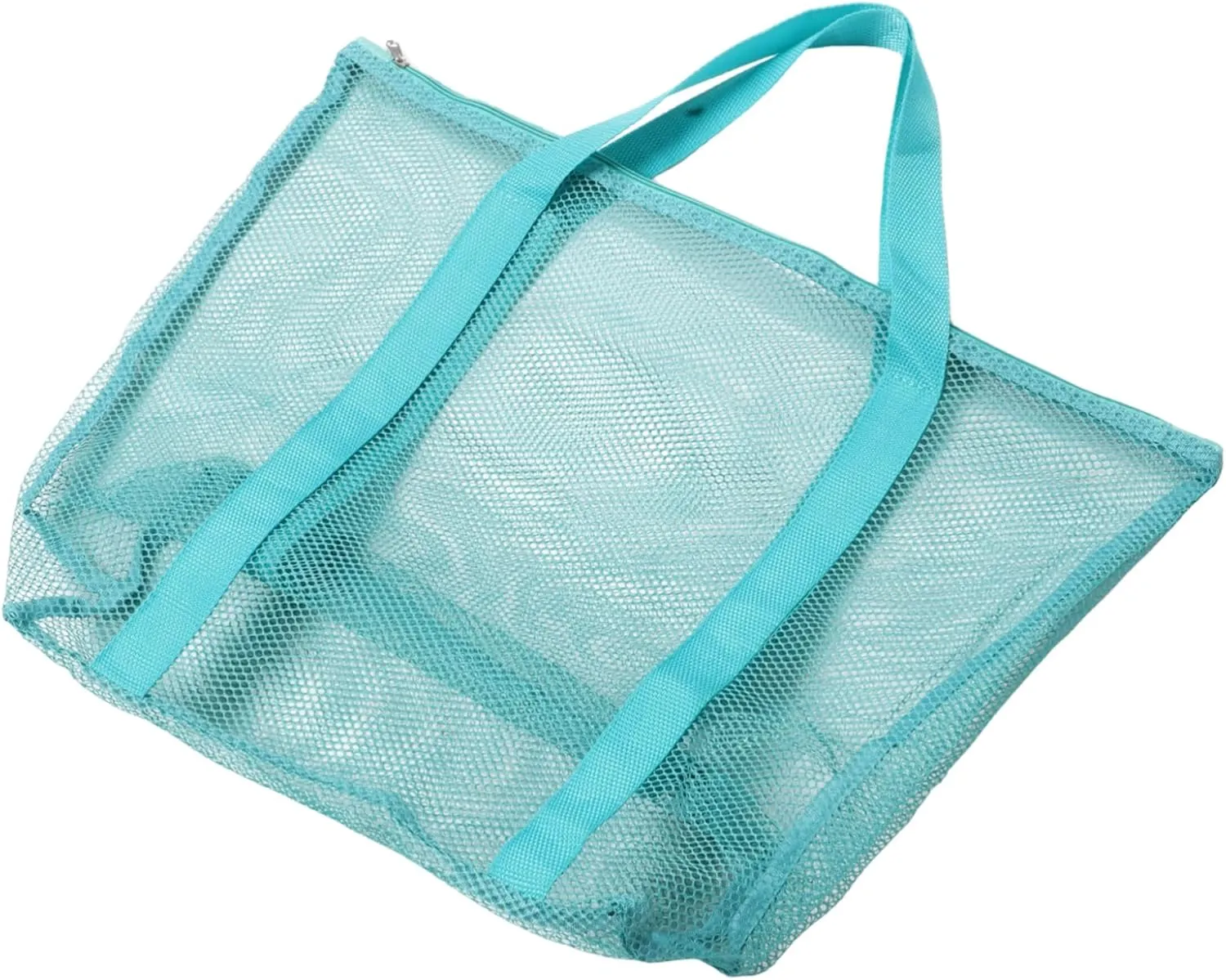 Large Capacity Mesh Beach Bag Family Beach Storage Tote for Mesh Bag Green