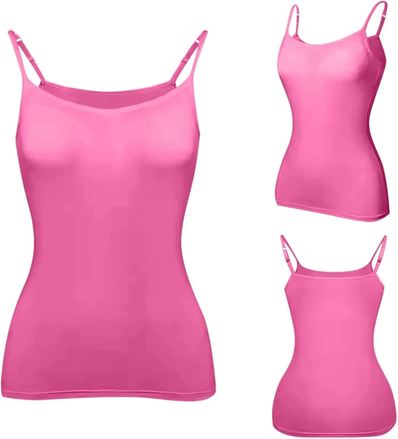 LCMTWX Camisole Tops For Women With Chest Pad Bra One Undershirt Padded Tank Tops For Women White Camisole Tops Women