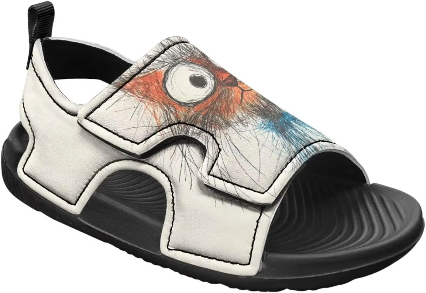 Little Kids Open Toe Summer Outtdoor Sport Sandals Art Cat and Puppy Water Shoes Lightweight Hiking Sandals