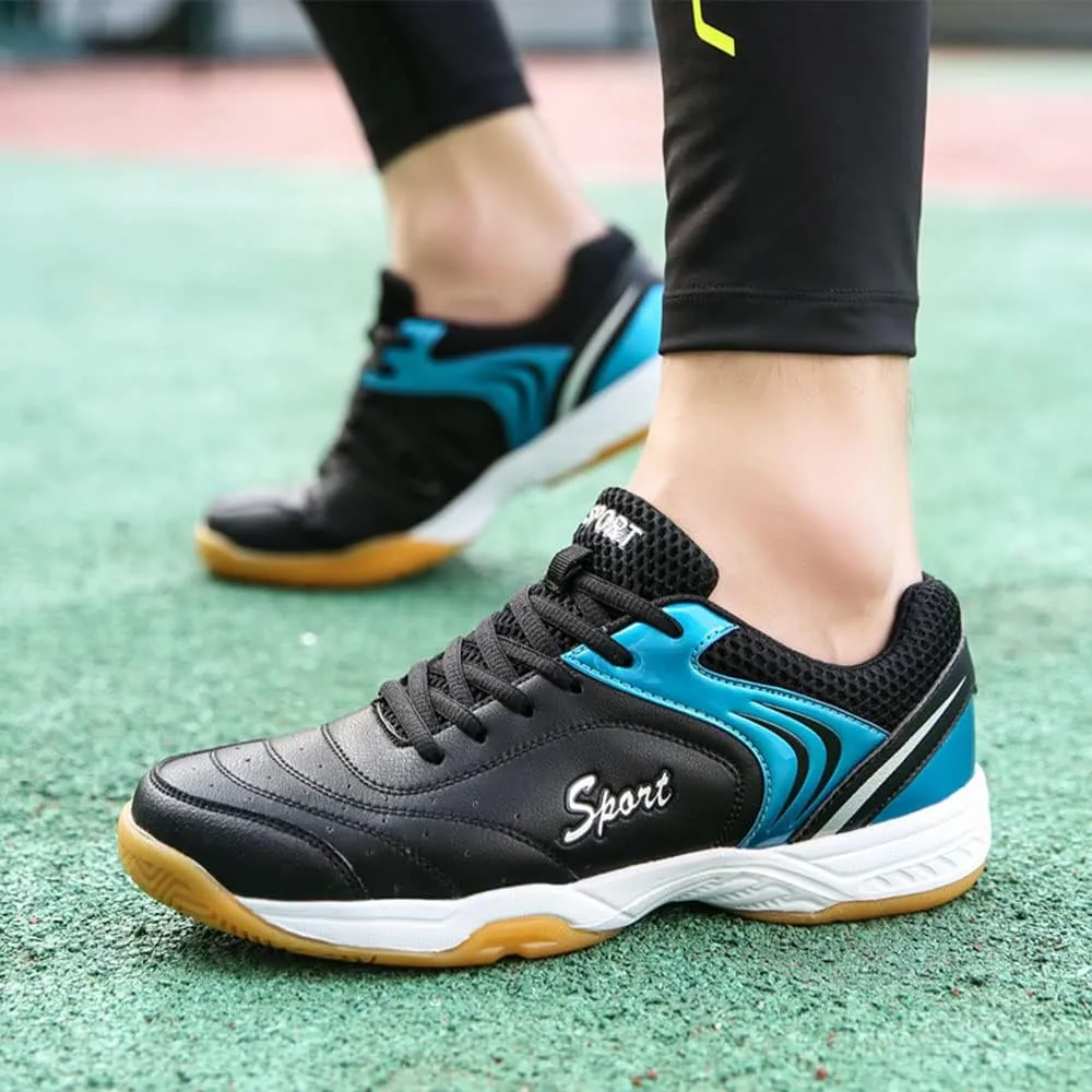 Maylrvjv Men's Badminton Shoes Lightweight Wear-Resistant Indoor Court Training Racketball Squash Tennis Athletic Shoes