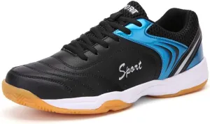 Maylrvjv Men's Badminton Shoes Lightweight Wear-Resistant Indoor Court Training Racketball Squash Tennis Athletic Shoes