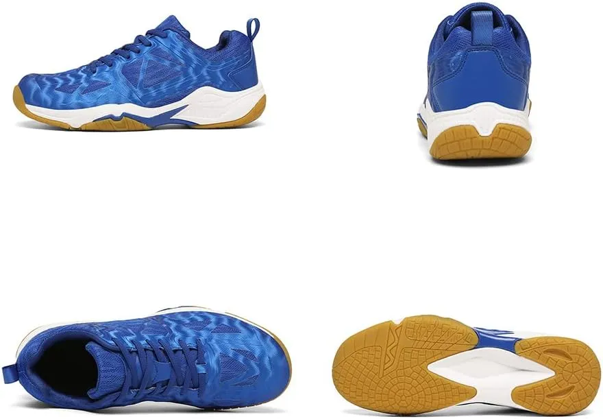 Maylrvjv Men's Badminton Shoes Lightweight Wear-Resistant Indoor Court Training Racketball Squash Tennis Athletic Shoes