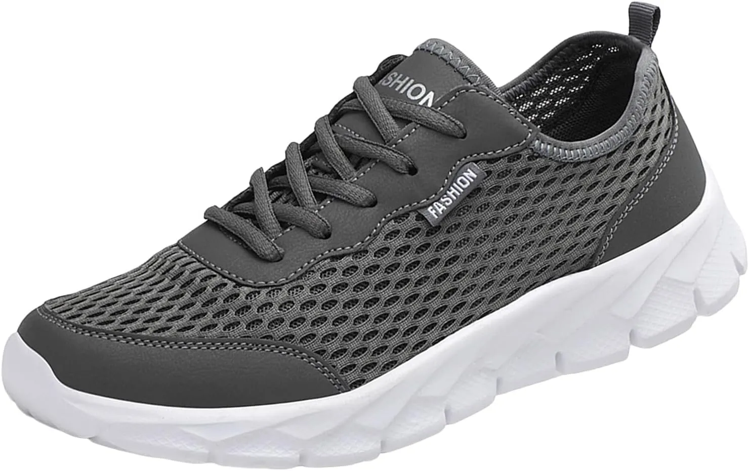 Men Lightweight Breathable Mesh Shoes Running Mesh Shoes Lace Up Casual Sneakers Mens Sneaker Slippers