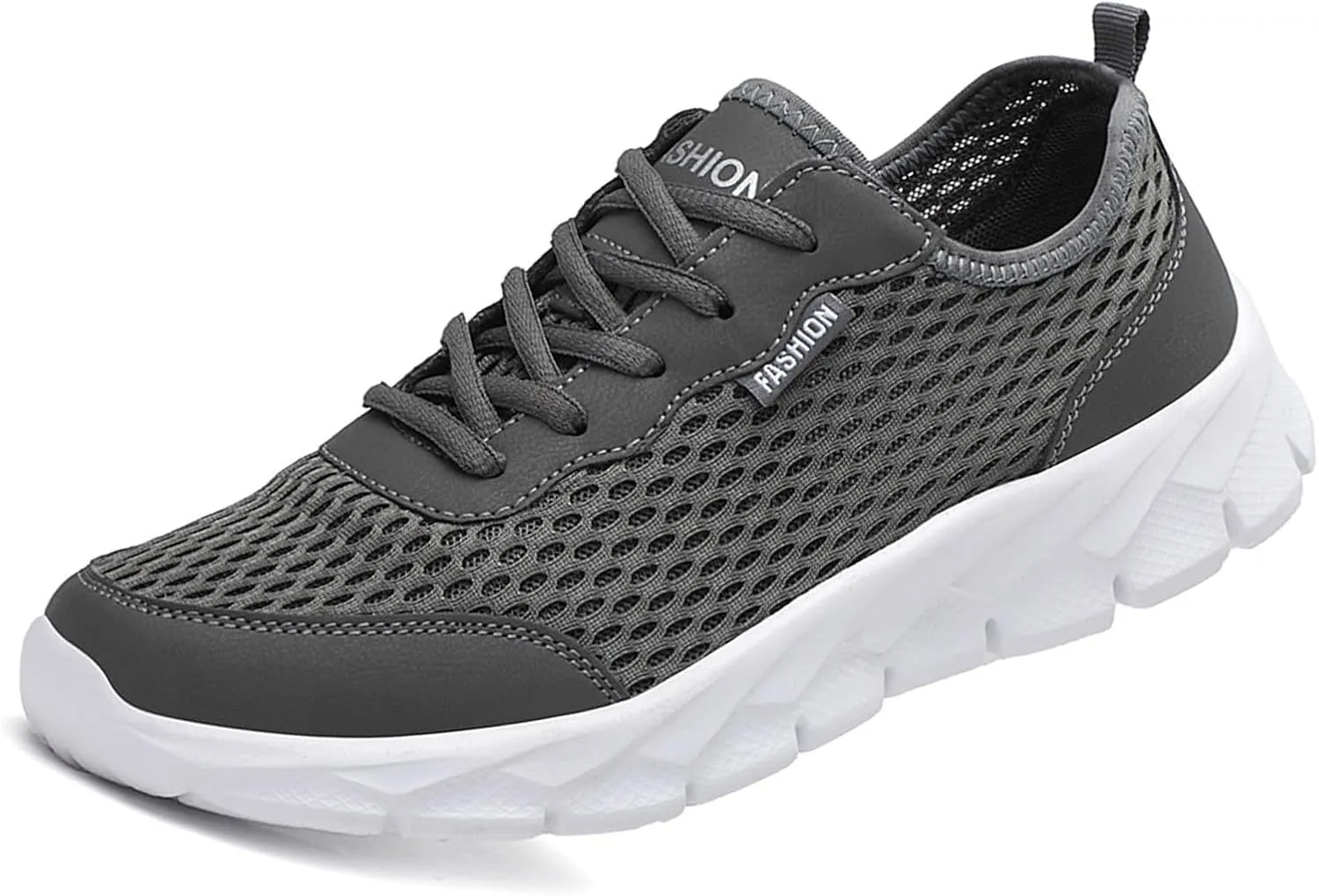 Men Lightweight Breathable Mesh Shoes Running Mesh Shoes Lace Up Casual Sneakers Mens Sneaker Slippers