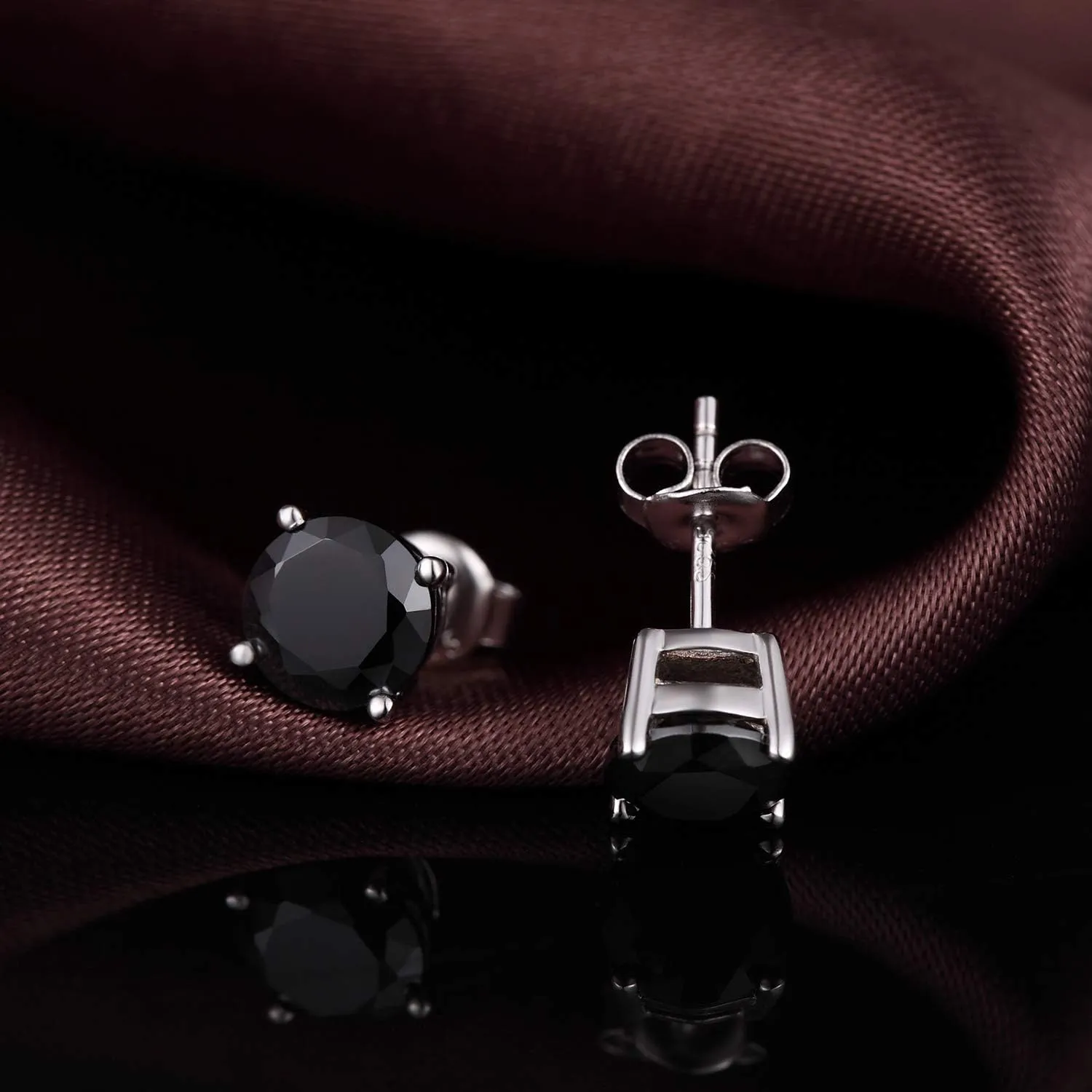 Men Stud Earrings 925 Sterling Silver Stud Earrings for Women/Men, Stud Earring with 5A  Cubic Zirconia Hypoallergenic Earrings for Unisex 4MM-8MM