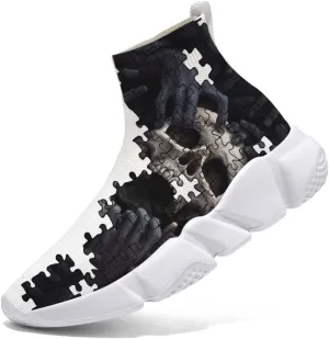 Men Women Slip-on Socks Sneakers Art Graffiti Painted Casual Shoes Tennis Running Shoes Plus Size 5-15