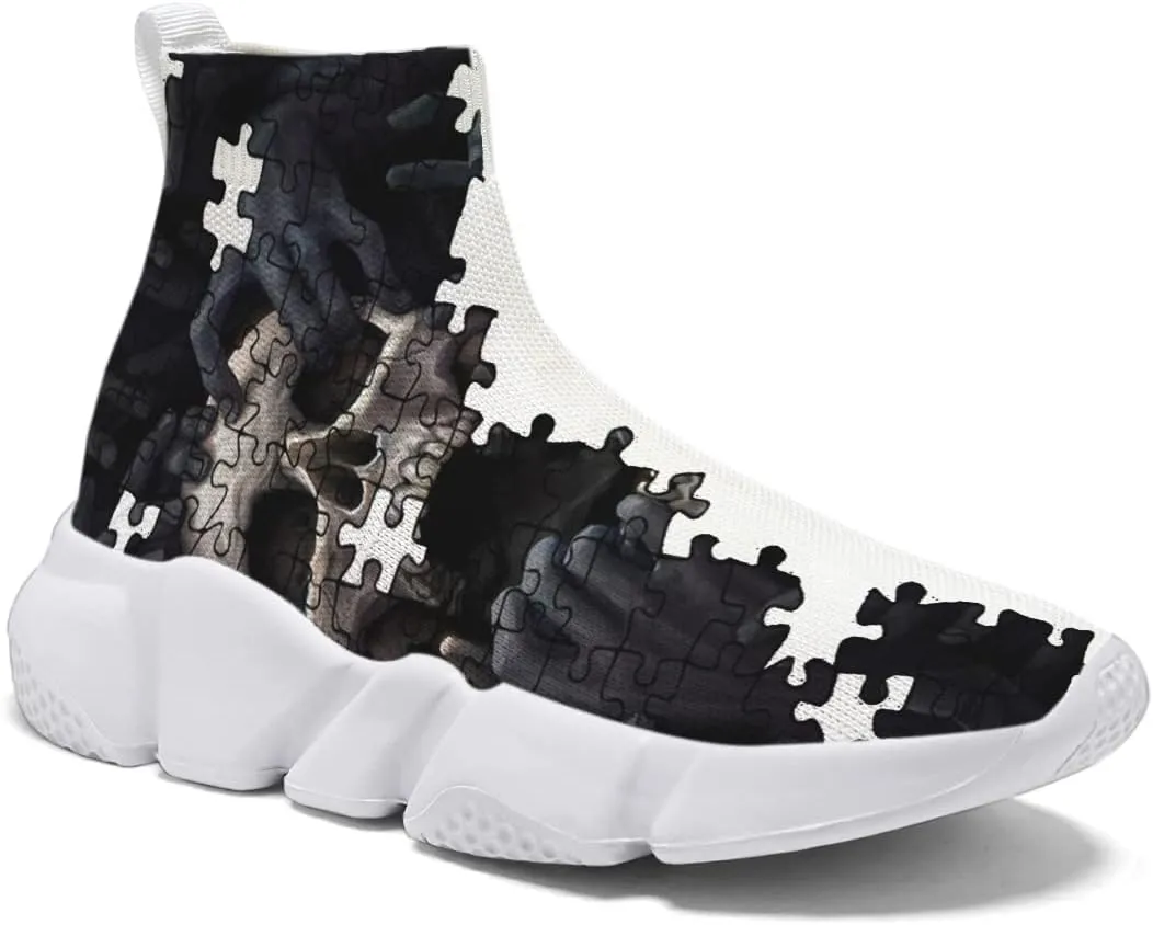 Men Women Slip-on Socks Sneakers Art Graffiti Painted Casual Shoes Tennis Running Shoes Plus Size 5-15