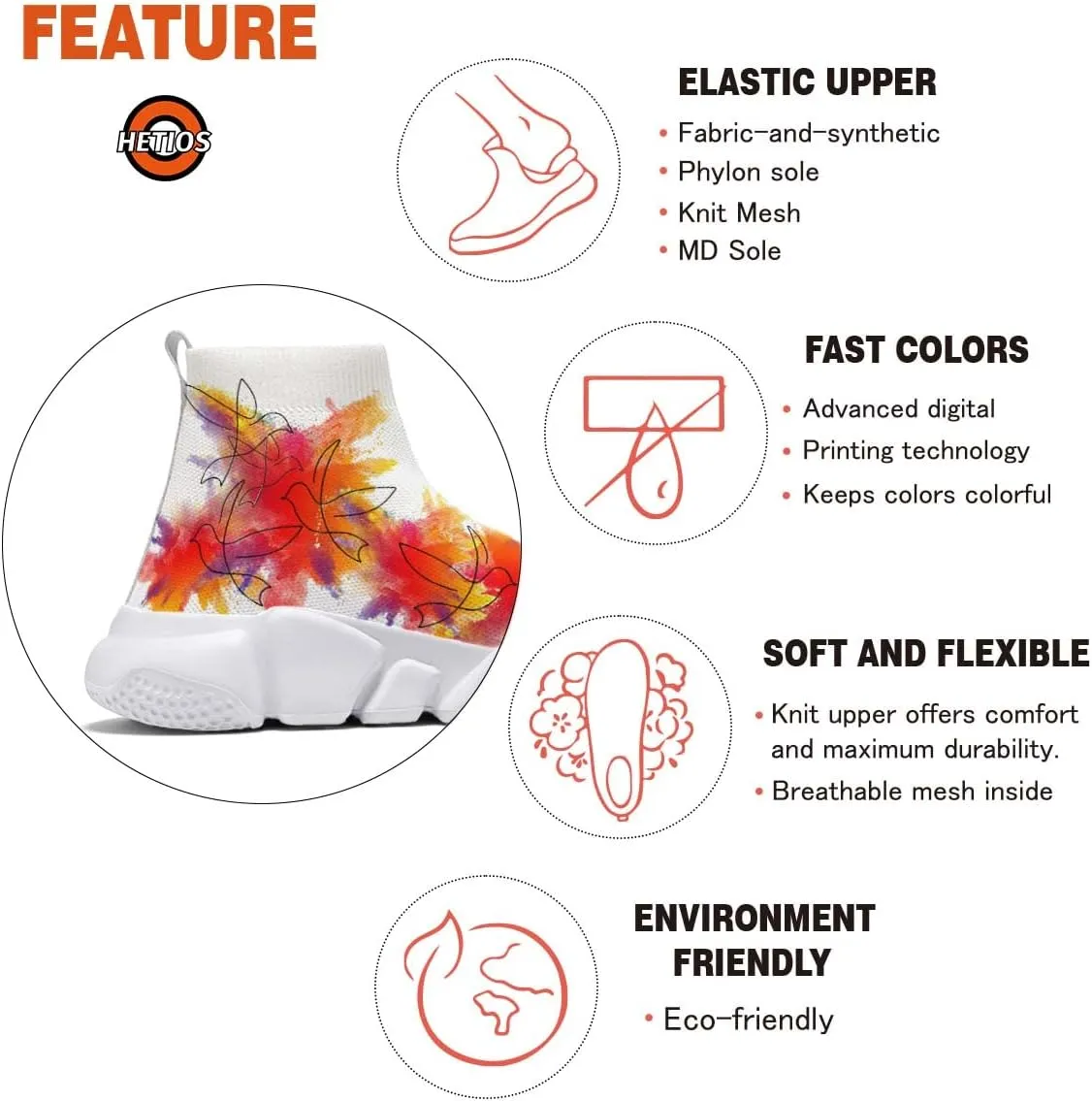 Men Women Slip-on Socks Sneakers Art Graffiti Painted Casual Shoes Tennis Running Shoes Plus Size 5-15