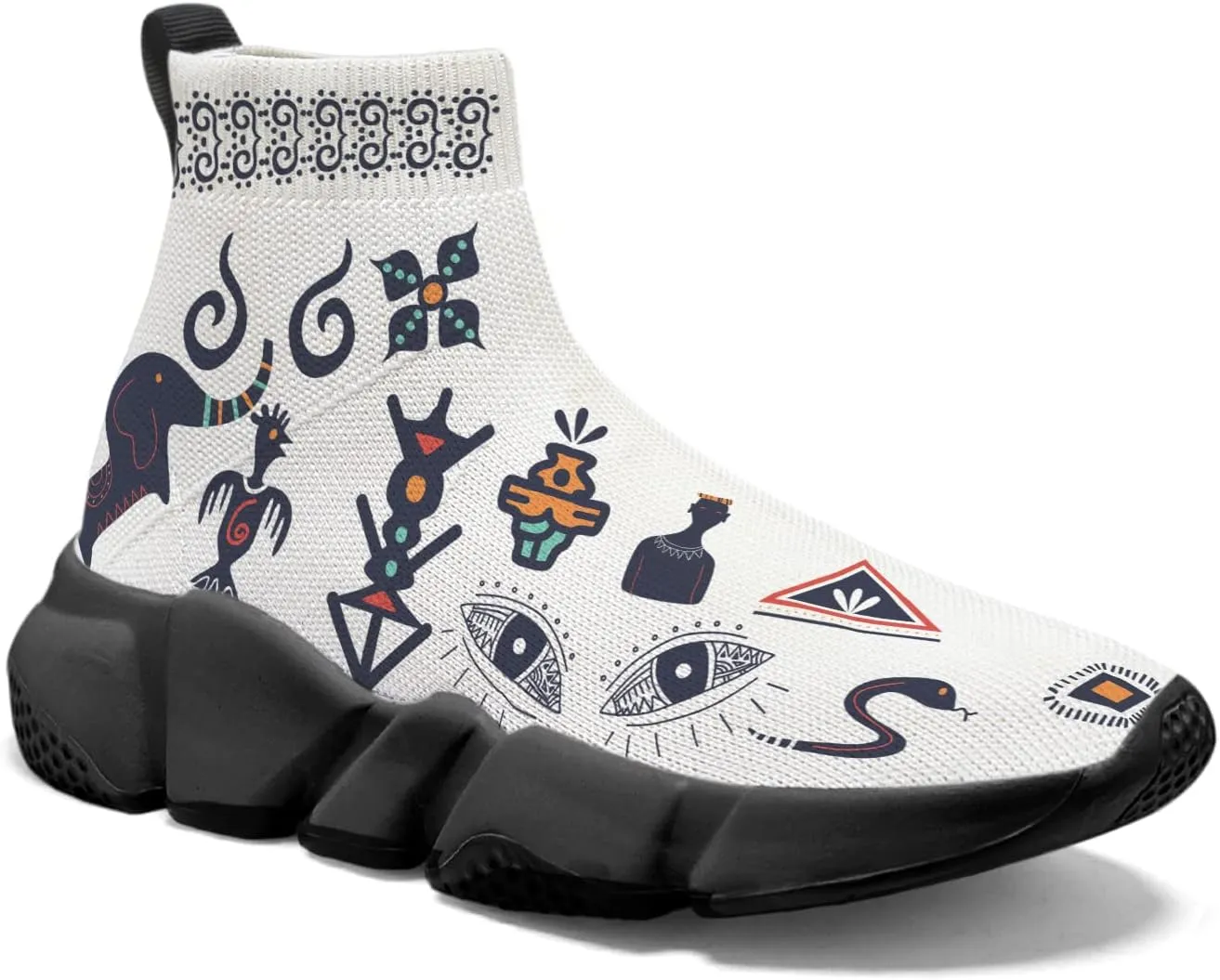 Men Women Slip-on Socks Sneakers Art Graffiti Painted Casual Shoes Tennis Running Shoes Plus Size 5-15
