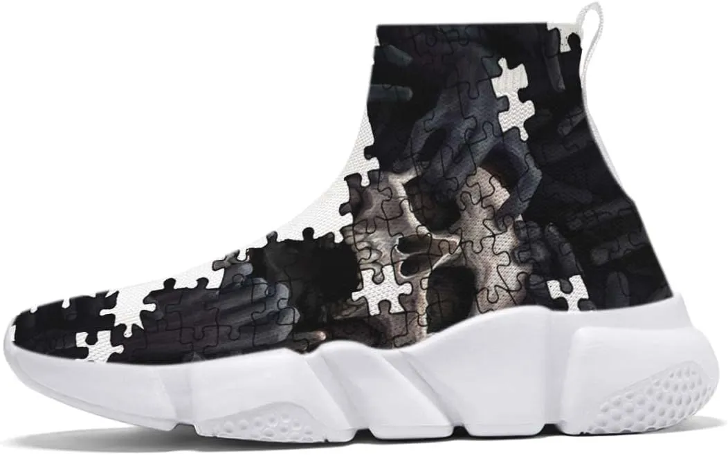 Men Women Slip-on Socks Sneakers Art Graffiti Painted Casual Shoes Tennis Running Shoes Plus Size 5-15