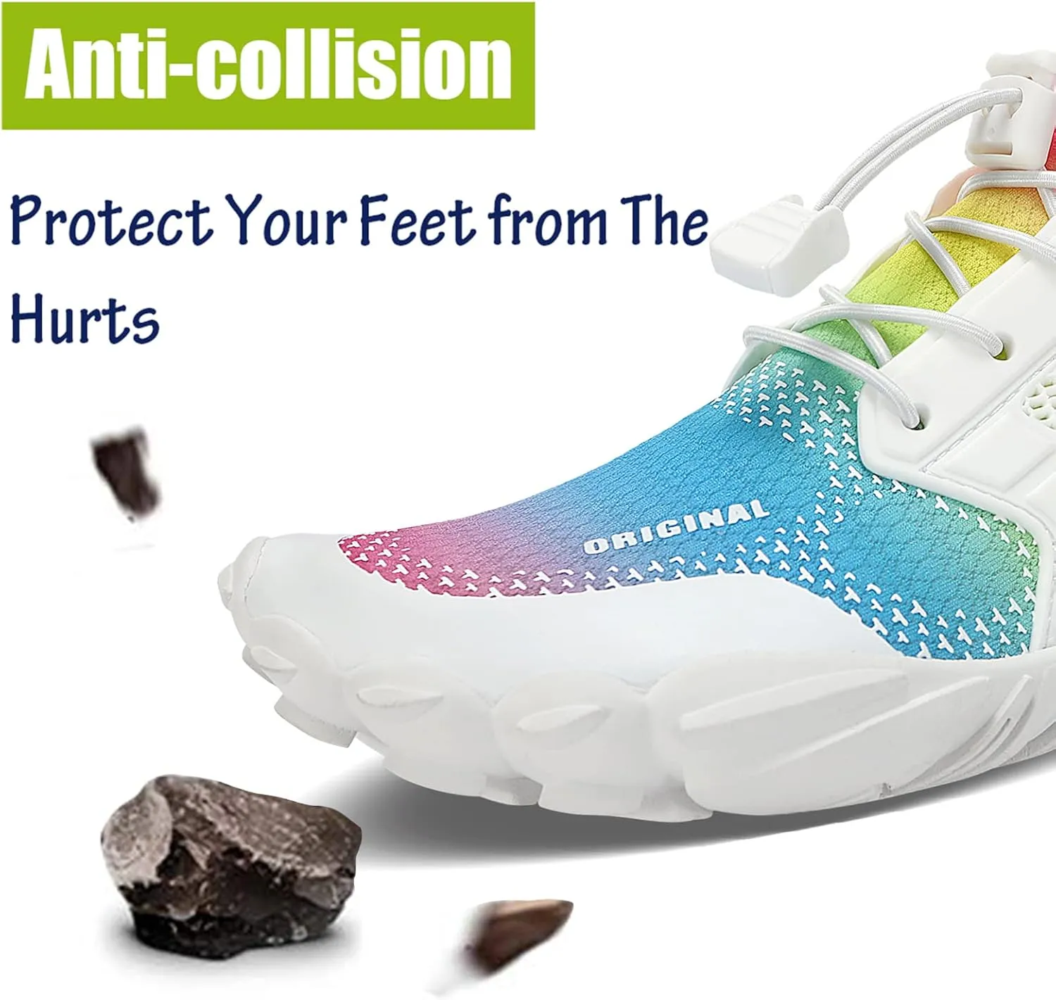 Men Women Water Sports Shoes Slip-on Quick Dry Aqua Swim Shoes for Pool Beach Surf Walking Water Park